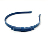 Velvet Headband, French Blue