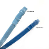 Velvet Headband, French Blue