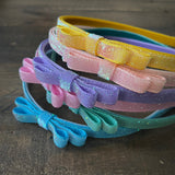 Unicorn Glitter Headband, Peach