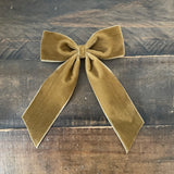 Big Velvet Bow, Antique Gold