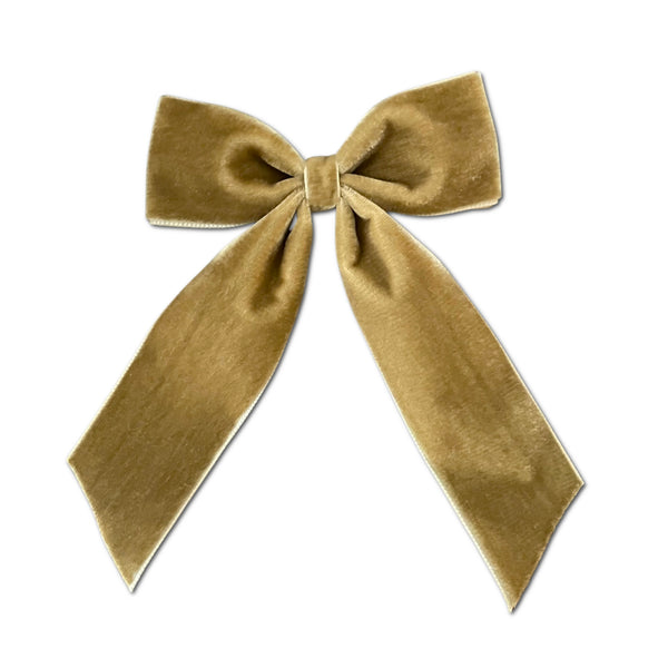 Big Velvet Bow, Antique Gold