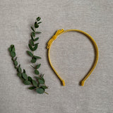 Velvet Headband, Mustard
