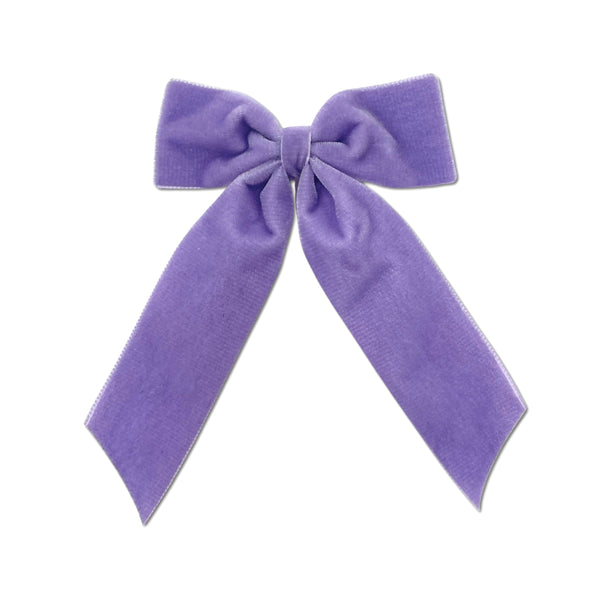 Velvet Big Bow, Lilac