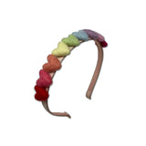 Rainbow Hearts Headband, Pink
