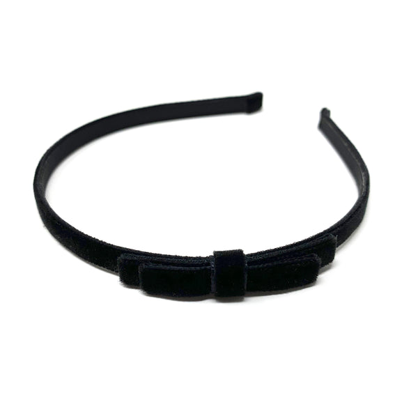 Velvet Headband, Black
