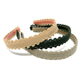 SALE Lace Headband, Taupe