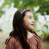 Velvet Headband, French Blue