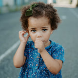 Baby Velvet Bow, Loden