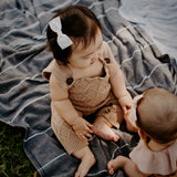 Baby Velvet Bow, White