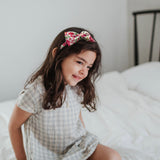 Liberty Bow Headband, Pink Floral