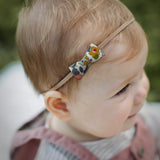 Itty Bitty Bow, Liberty of London Dusty Blue Floral