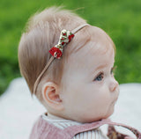 Itty Bitty Bow, Liberty Red/Cream Floral