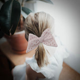 Eyelet Bows, Pink/White Bundle Set