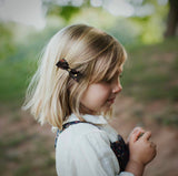 Petal Bow, Liberty of London Brown Floral
