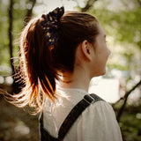 Scrunchies, Liberty of London Black/Brown Florals Bundle Set
