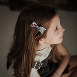Petal Bow, Liberty of London Dusty Blue Floral
