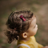 Itty Bitty Bow, Liberty Burgundy Floral