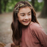 Liberty Bow Headband, Brown/Tan Floral