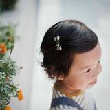 Itty Bitty Bow, Liberty Olive Floral (organic)