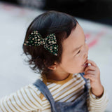 Baby Tied Bow, Liberty of London Black Daisies