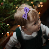 Baby Velvet Bow, Lilac