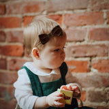 Baby Velvet Bow, Chocolate