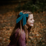 Big Velvet Bow, Teal