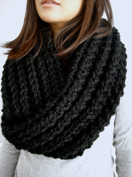 READY TO SHIP! Adult Cameron XL Scarf, Black