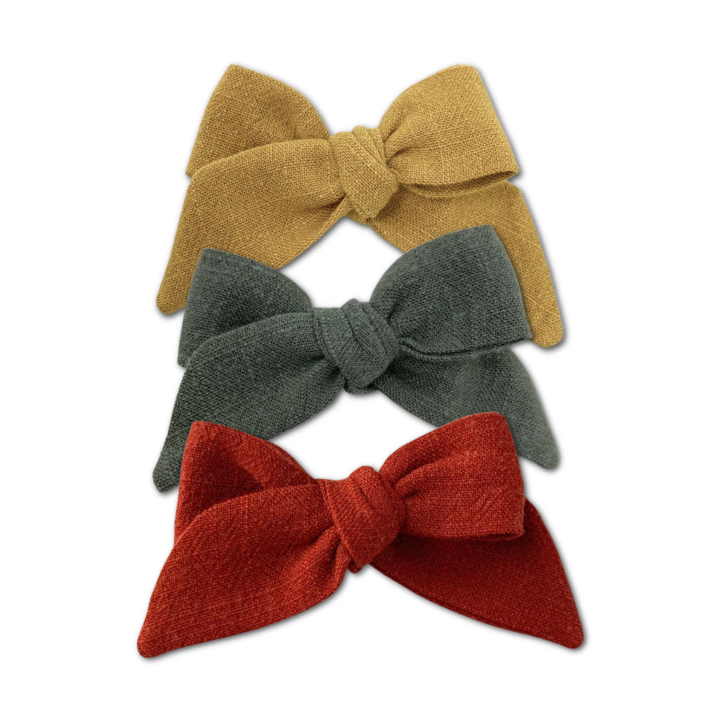 Baby Tied Bows, Fall Bundle Set