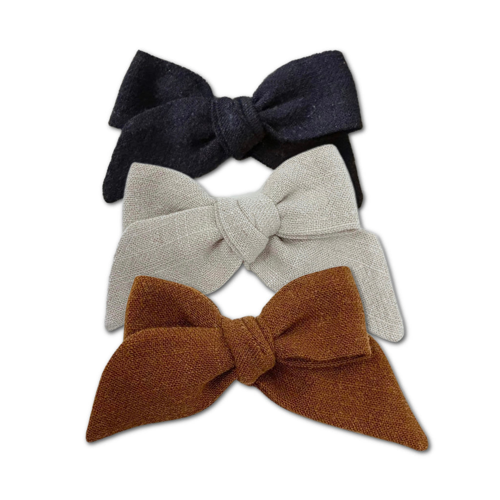 Baby Tied Bows, Neutrals Bundle Set