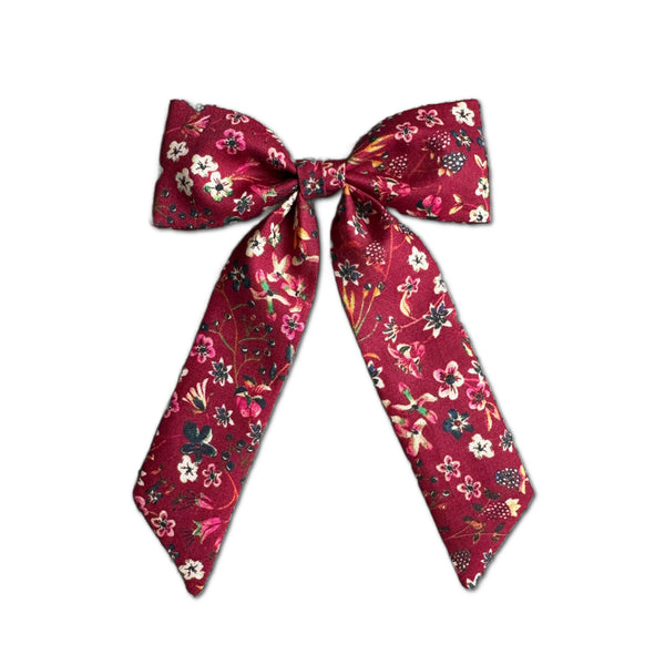 Classic Bow, Liberty of London Burgundy Floral