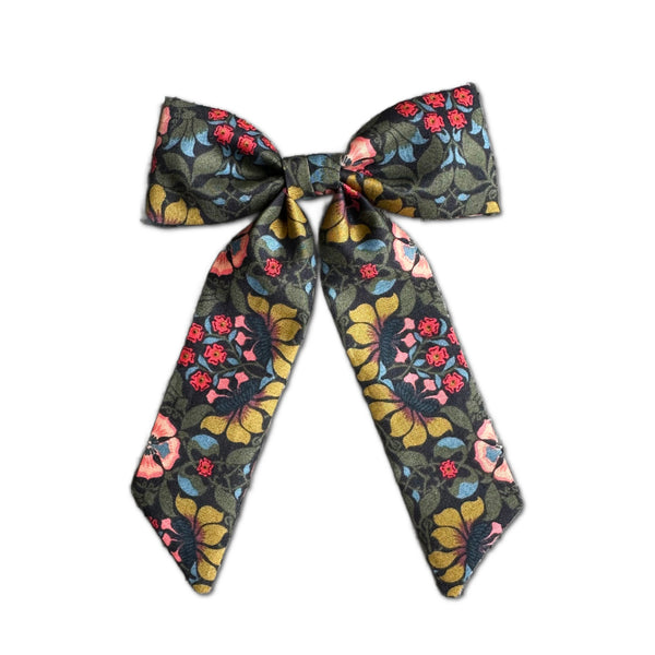Classic Bow, Liberty of London Olive/Pink Floral