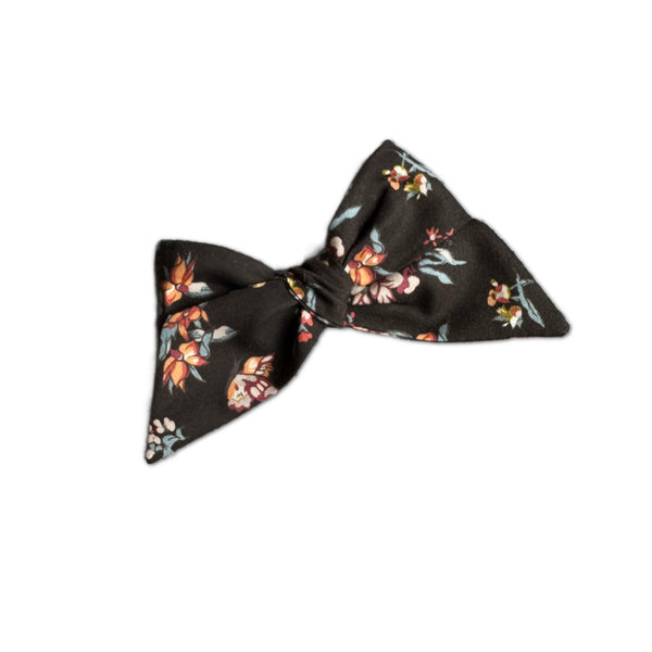 Baby Tied Bow, Liberty of London Brown Floral