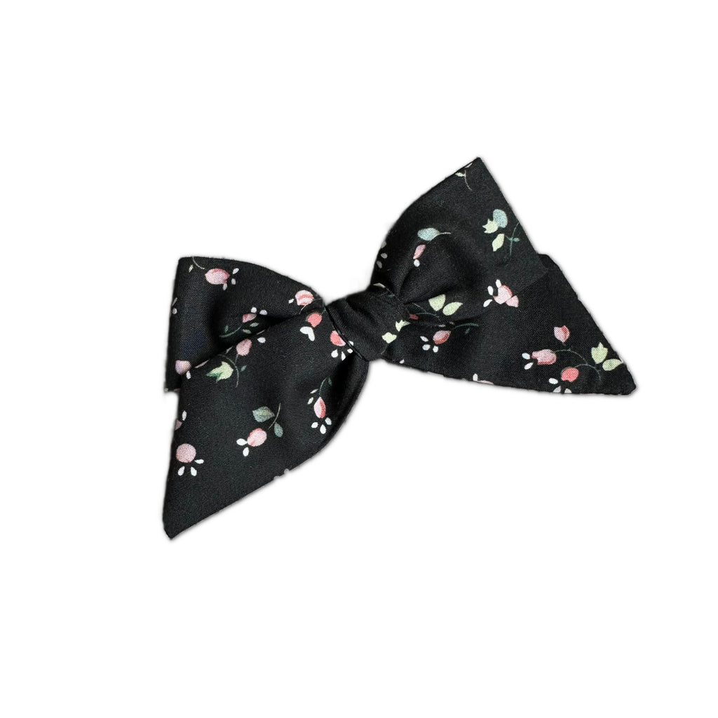 Baby Tied Bow, Liberty of London Black/Pink Floral