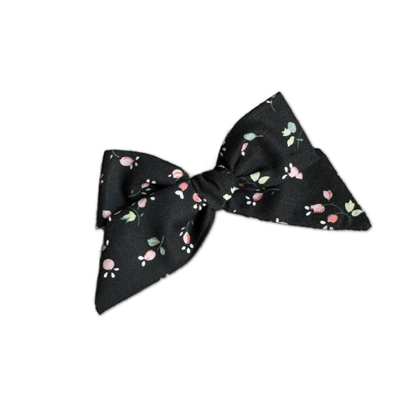 Baby Tied Bow, Liberty of London Black/Pink Floral