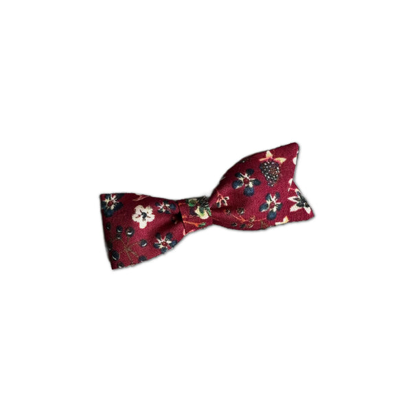 Petal Bow, Liberty of London Burgundy Floral