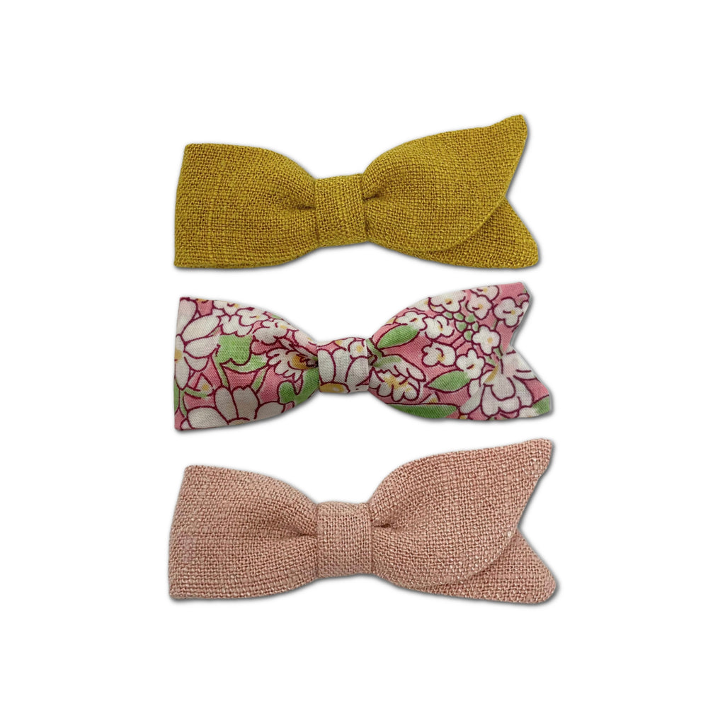 Petal Bows, Pink/Yellow Bundle Set