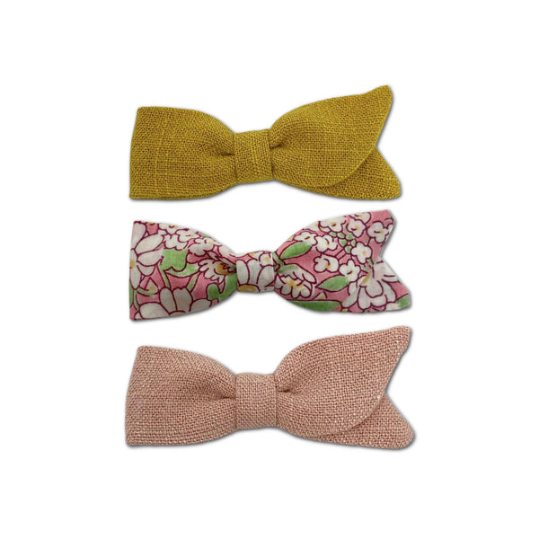 Petal Bows, Pink/Yellow Bundle Set