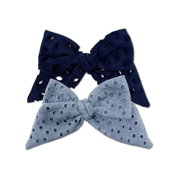 Eyelet Bows, Blue Bundle Set