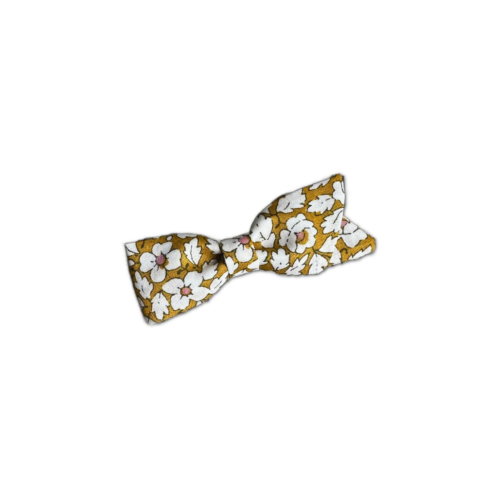 Petal Bow, Liberty of London Mustard Floral