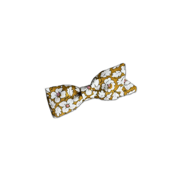 Petal Bow, Liberty of London Mustard Floral