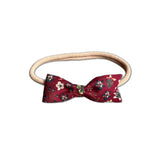 Petal Bow, Liberty of London Burgundy Floral
