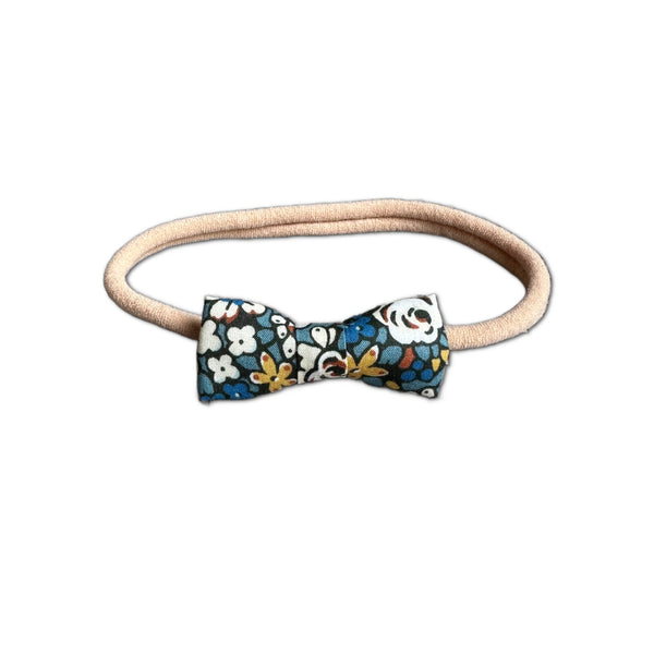 Itty Bitty Bow, Liberty of London Blue Floral