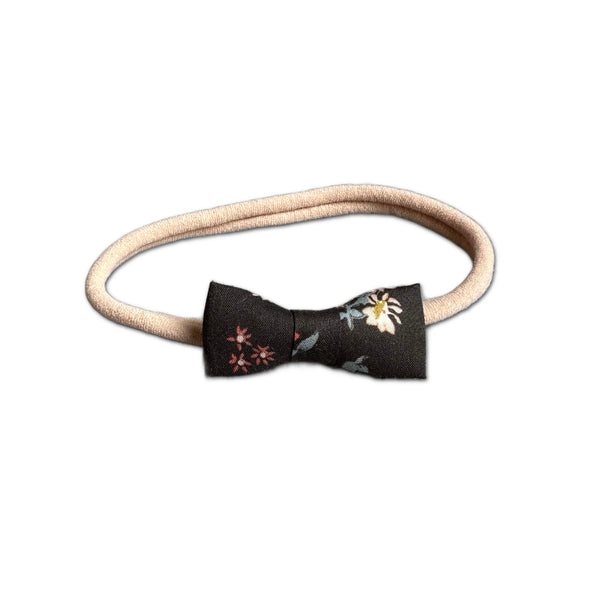Itty Bitty Bow, Liberty of London Brown Floral