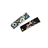 Liberty Bar Clips in Blue/Brown Florals