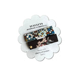 Liberty Bar Clips in Blue/Brown Florals