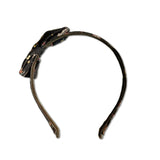 Liberty Bow Headband, Brown Floral