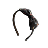 Liberty Bow Headband, Brown Floral