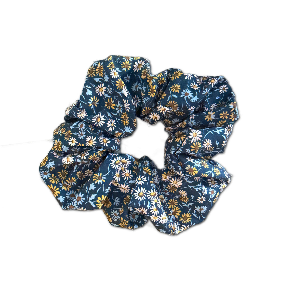 Scrunchie, Liberty Blue/Yellow Daisies