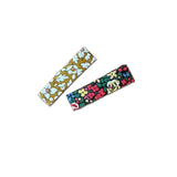 Liberty Bar Clips, Red/Yellow Florals